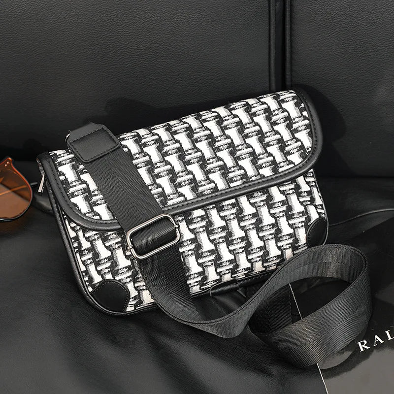 Canvas Messenger Bag Men Crossbody Shoulder Clutch