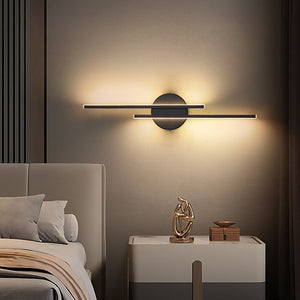 Modern LED Wall Light Double Bar Design