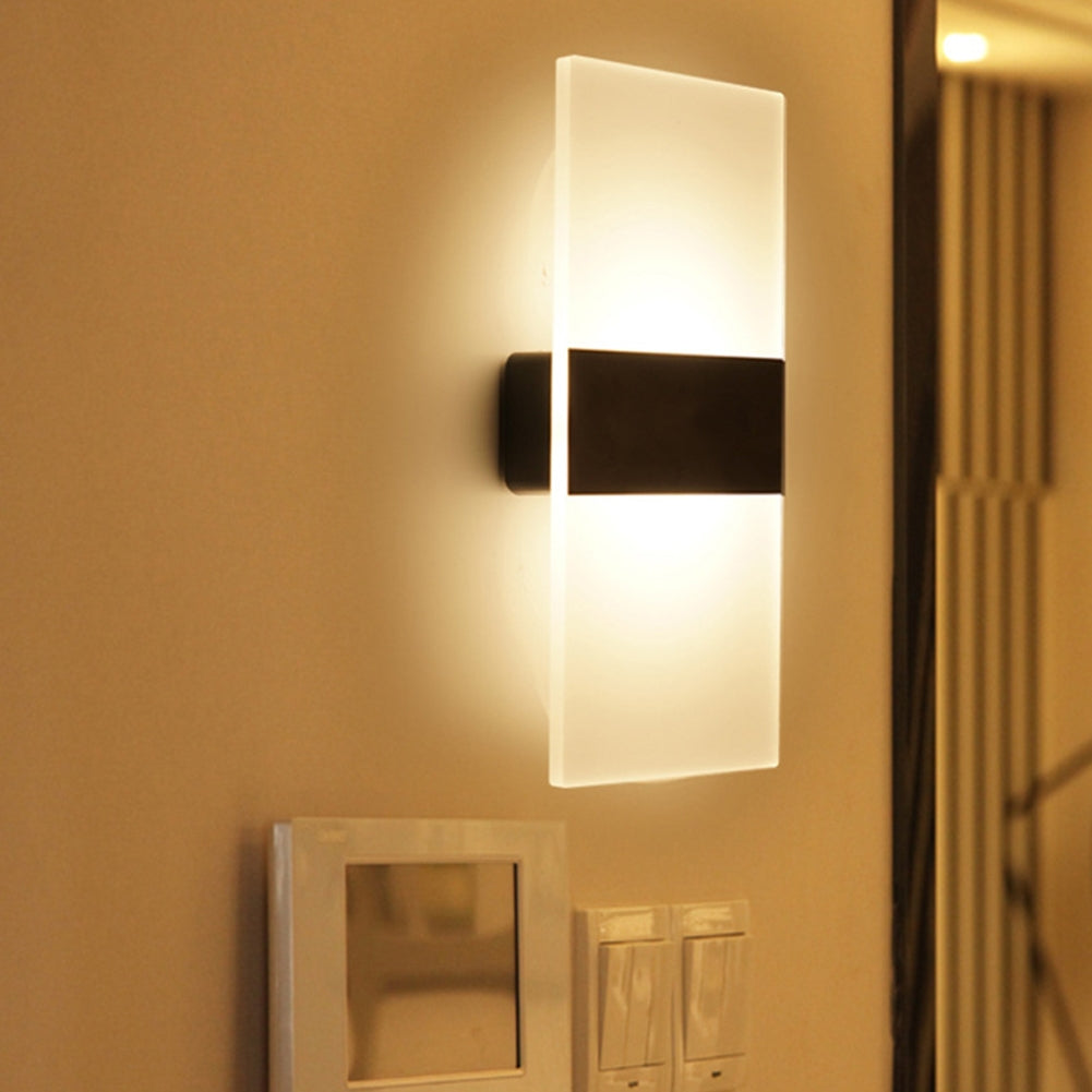Modern LED Wall Light Acrylic and Iron Design