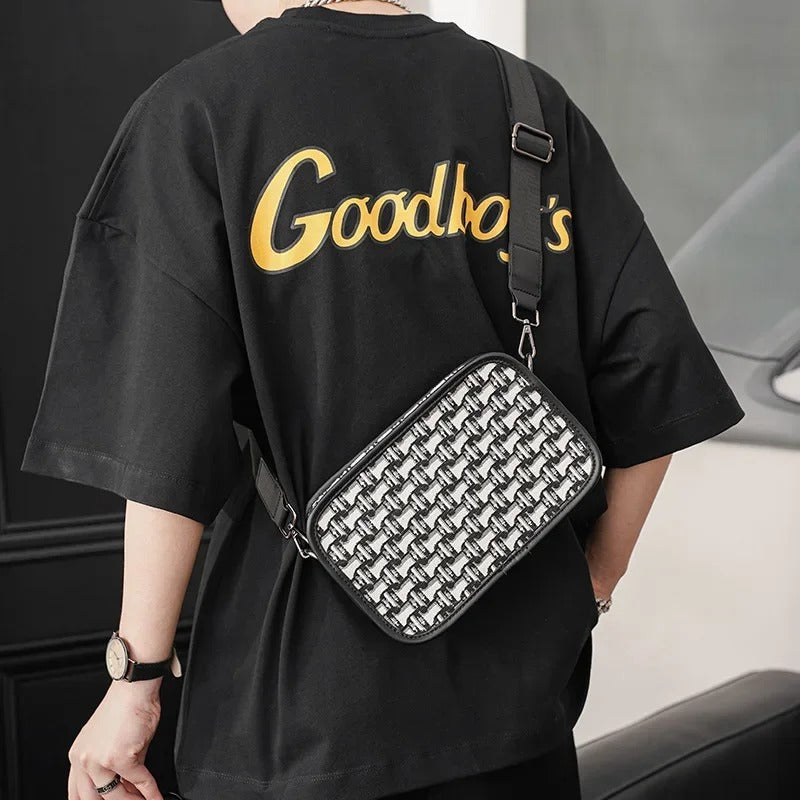 Fashion Shoulder Bag Men's Crossbody Bag Canvas Designer Sling