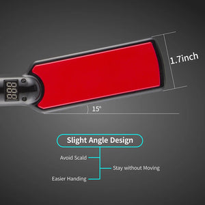 Titanium Hair Straightener Curler 480°F Dual Voltage