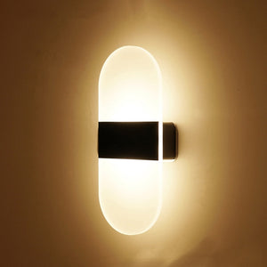 Modern LED Wall Light Acrylic and Iron Design