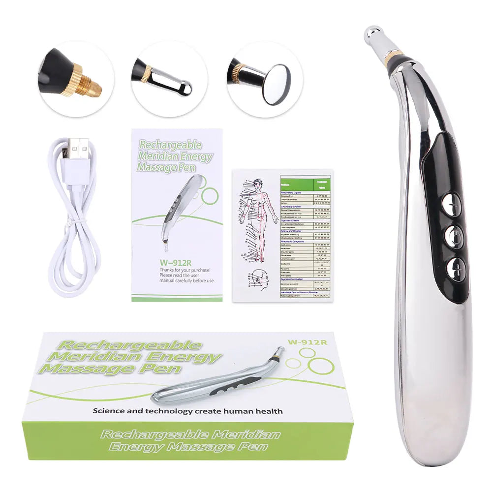 USB Rechargeable Acupuncture Pen with Intelligent Detection