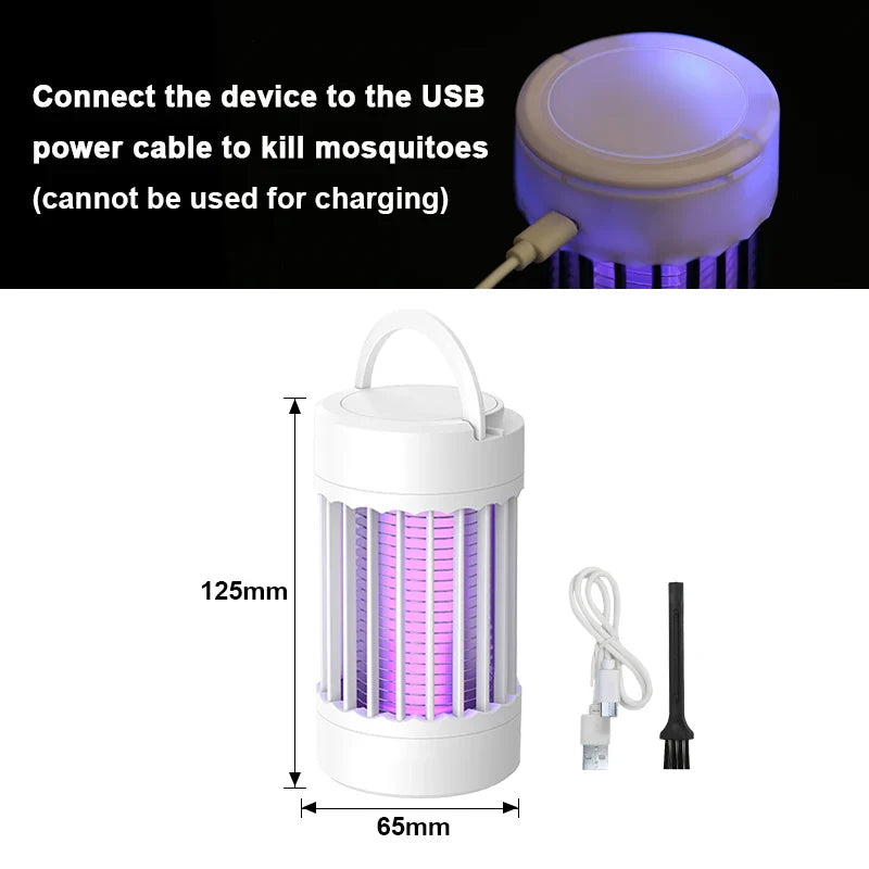 USB Rechargeable Mosquito Zapper UV Bug Trap Lamp
