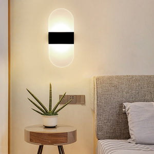 Modern LED Wall Light Acrylic and Iron Design