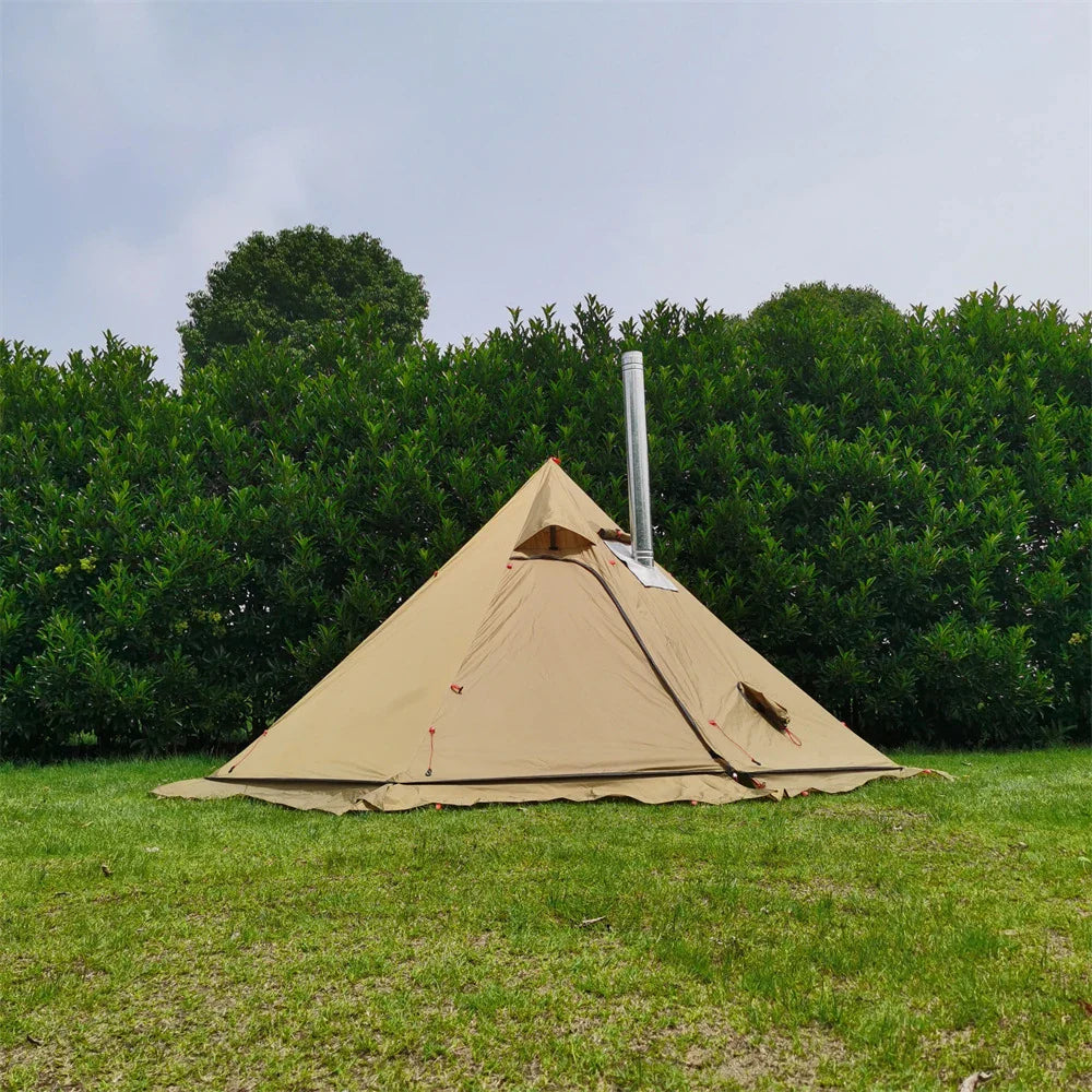 3M Pyramid Camping Tent Windproof Rainproof With Snow Skirt