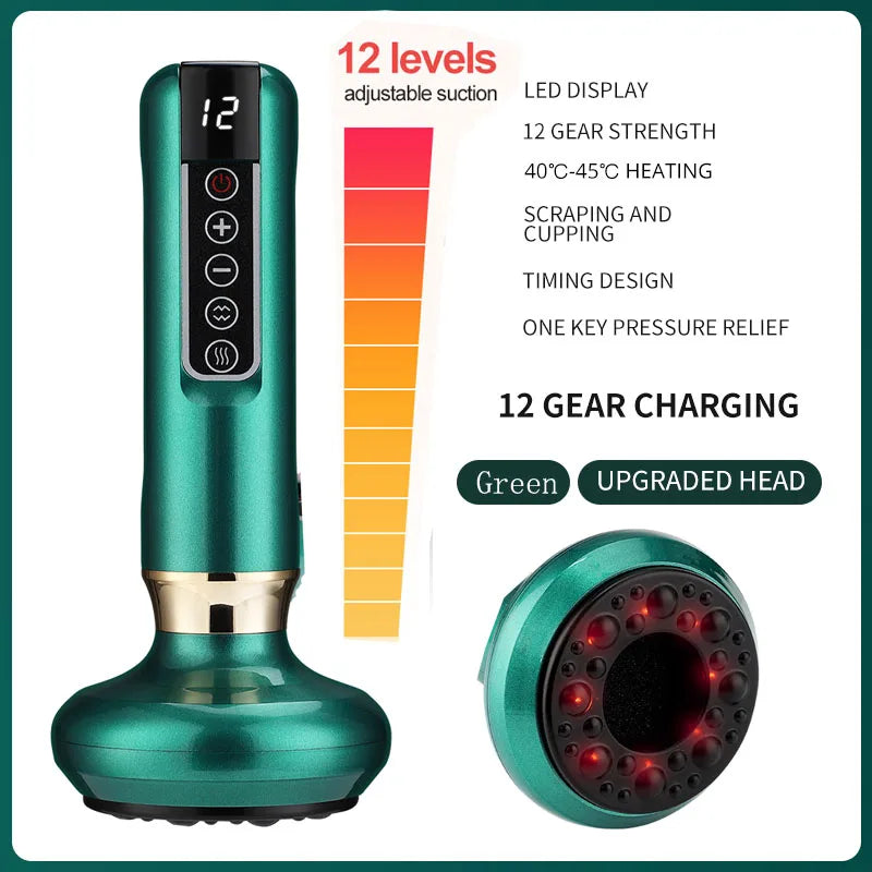 Electric Cupping Massager with Infrared Heat Therapy