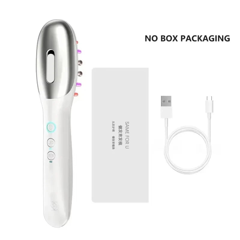 Microcurrent Scalp Massage Comb with LED Light Therapy