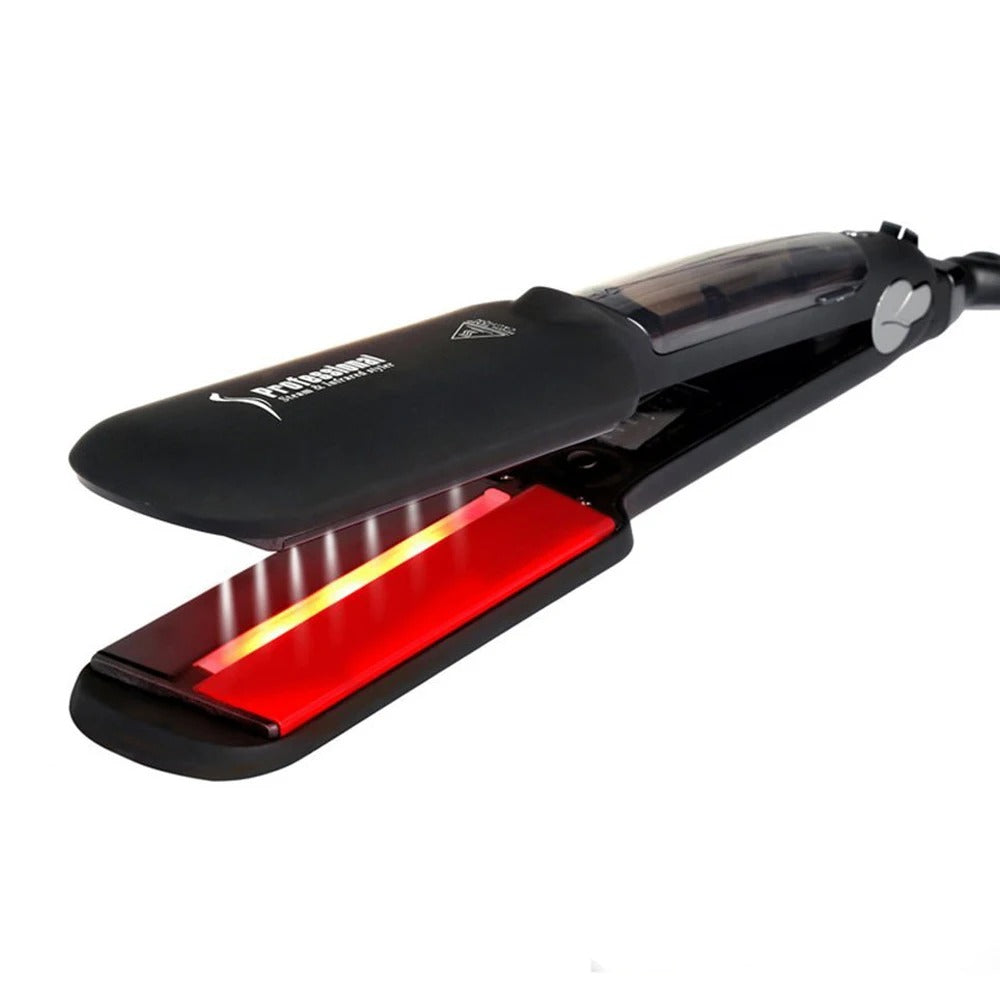 Infrared Ceramic Hair Straightener Steam Professional Hair Tool