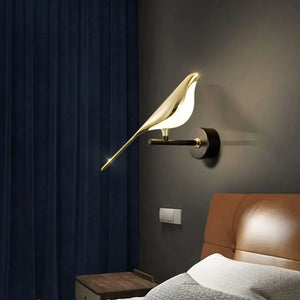 Glarefusion Modern Led Art Design Bird Wall Light