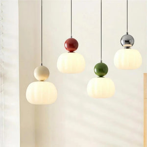 Glarefusion Cream Art Deco Pendant Light