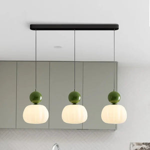 Glarefusion Cream Art Deco Pendant Light