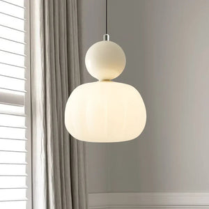 Glarefusion Cream Art Deco Pendant Light