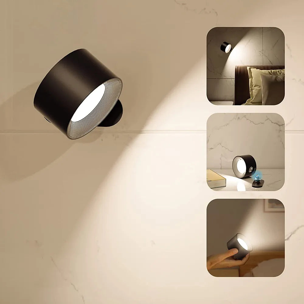 Rechargeable Magnetic Wall Light with Touch Remote and USB Charging