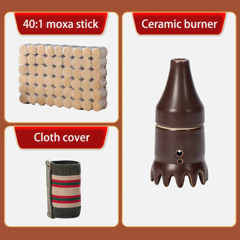 Scalp Moxibustion Therapy Massager with Moxa Stick