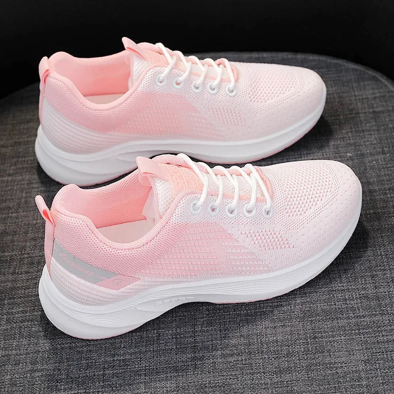 Breathable Women's Mesh Running Shoes with Soft Sole