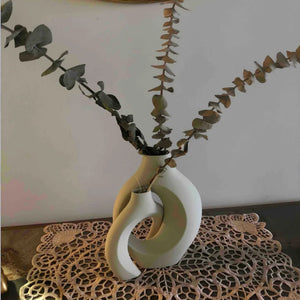 Set Of 3D Printed Hugging Vases For Home And Office Decor 1005007921266533-WHITE