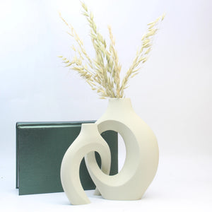 Set Of 3D Printed Hugging Vases For Home And Office Decor 1005007921266533-WHITE