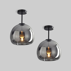 Modern Simple Copper Glass Ceiling Light