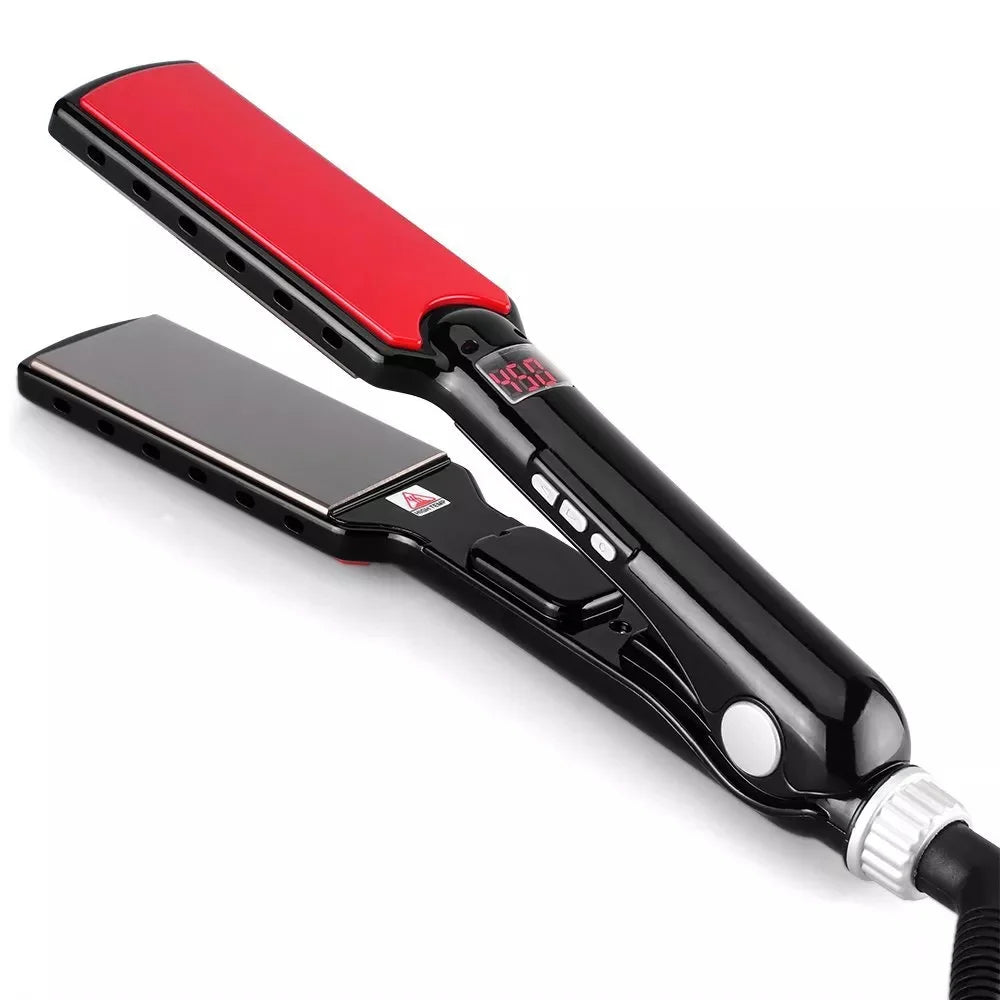 Professional Titanium Hair Straightener with Wide Nano Plates