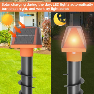 Solar Powered Animal Repeller Spiral Stake For Mice Snakes 1005009234398797-ZS057-1 2PCS