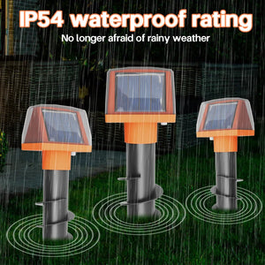 Solar Powered Animal Repeller Spiral Stake For Mice Snakes 1005009234398797-ZS057-1 2PCS