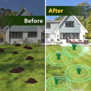 Solar Powered Sonic Mole Repellent Screw Stake With Three Vibration Modes 1005007291331493-4 PCS