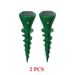 Solar Powered Sonic Mole Repellent Screw Stake With Three Vibration Modes 1005007291331493-4 PCS