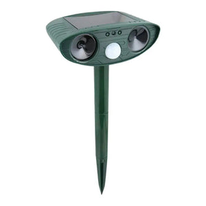 Solar Powered Ultrasonic Animal Repeller With Pir Sensor For Garden 1005008710470609-al