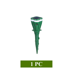 Solar Powered Ultrasonic Vibrating Pest Repellent Stakes For Lawn Garden 1005009897244102-4PCS