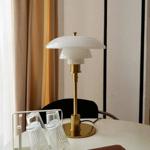 Stainless Steel Multilayer Glass Table Lamp Modern Design