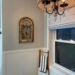 Swimming Wall Art Wooden Frame Bathroom Decor
