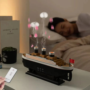 Titanic Style Aroma Diffuser Humidifier With Remote Control 250Ml 1005008325798341-EU Plug