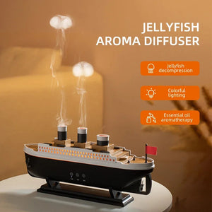 Titanic Style Aroma Diffuser Humidifier With Remote Control 250Ml 1005008325798341-EU Plug