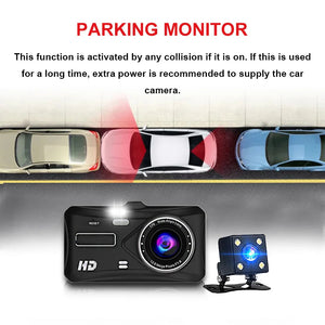 Touch Screen Mirror Dash Cam With Front Rear Cameras 1080P 1005007176247075-B12-6M RCC-BL-None