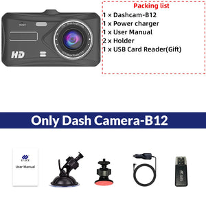 Touch Screen Mirror Dash Cam With Front Rear Cameras 1080P 1005007176247075-B12-6M RCC-BL-None