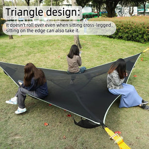 Triangle Camping Hammock with Ratchet Straps and Storage Bag