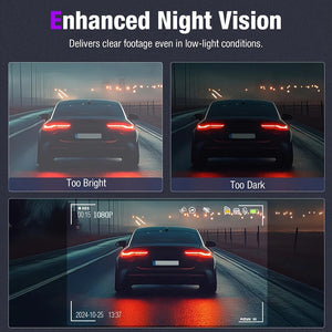 Triple Lens Wifi Dash Cam 1080P Car Dvr With Night Vision 1005008558066350-X94-WIFI-3CAM-64G