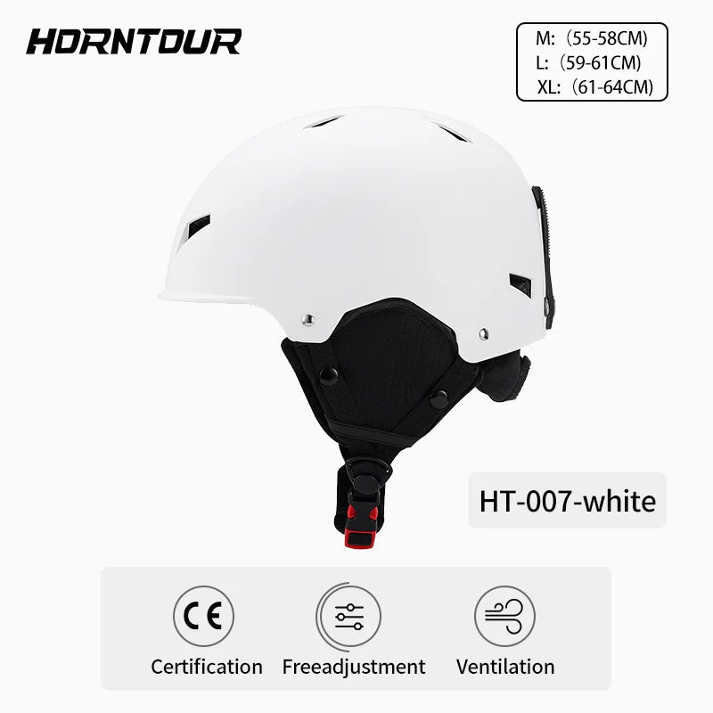 Ultra Light Ski Helmet With Mirrored Snow Goggles For Outdoor Skiing 1005010286765892-A2-Grey-L(59-61CM)