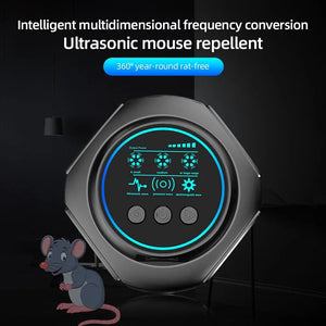 Ultrasonic Pest Repeller With 360 Degree Coverage For Indoor Use 1005009695809432-Black