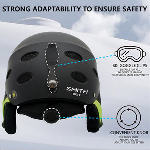 Unisex Half Covered Ski And Snowboard Helmet With Ear Pads 1005008072552877-FI-2-56-61cm