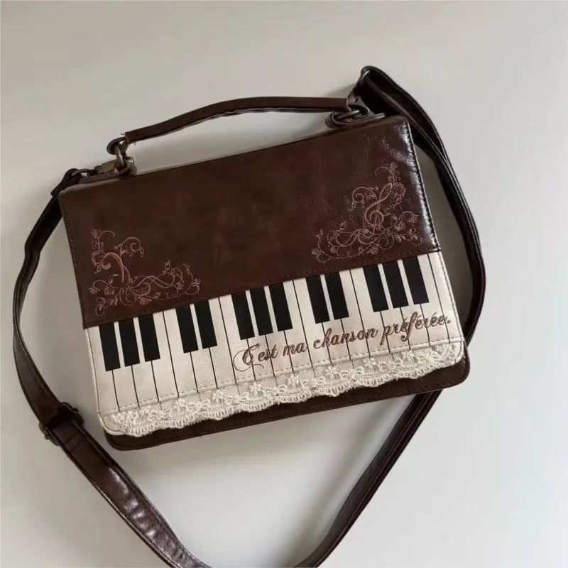 Vintage Brown Piano Square Bag, Valentines Gifts For Her Crossbody 1005009407828326-large-35x23x9cm