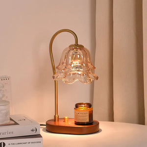 Modern Vintage Glass Flower Shape Table Lamp
