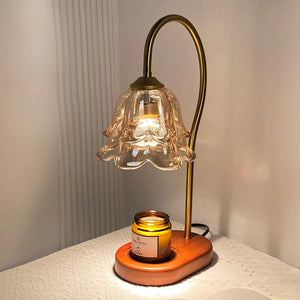 Modern Vintage Glass Flower Shape Table Lamp