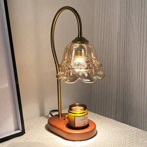 Modern Vintage Glass Flower Shape Table Lamp