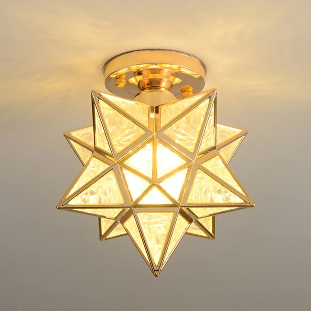 Vintage Star Shape Ceiling Light
