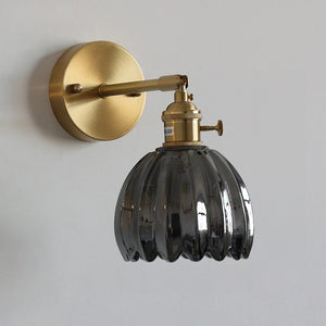 Vintage Tulip Glass Wall Light for Bedroom and Hallway