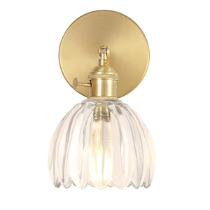 Vintage Tulip Glass Wall Light for Bedroom and Hallway