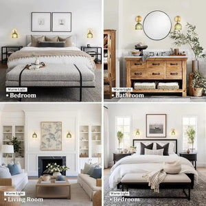 Vintage Tulip Glass Wall Light for Bedroom and Hallway