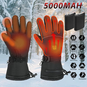 Water Repellent Heated Gloves With Touchscreen Fingers And Non Slip Palm 1005010100131208-A3 With 5000mah 4